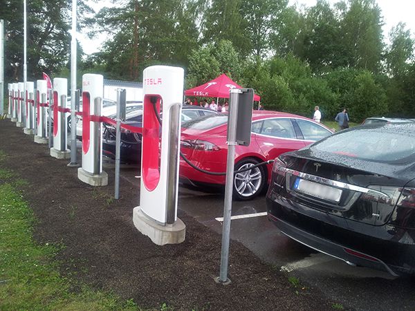 Tesla Supercharger in Europa