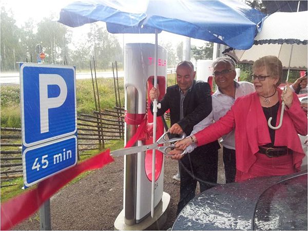 Tesla Supercharger in Europa
